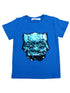 Little Kids Unisex Blue Flip Sequins Black Panther Crewneck T-Shirt 18M-2T - SophiasStyle.com